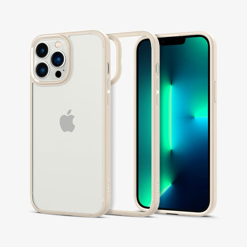 ACS03204 - iPhone 13 Pro Max Case Ultra Hybrid in crystal clear showing the back